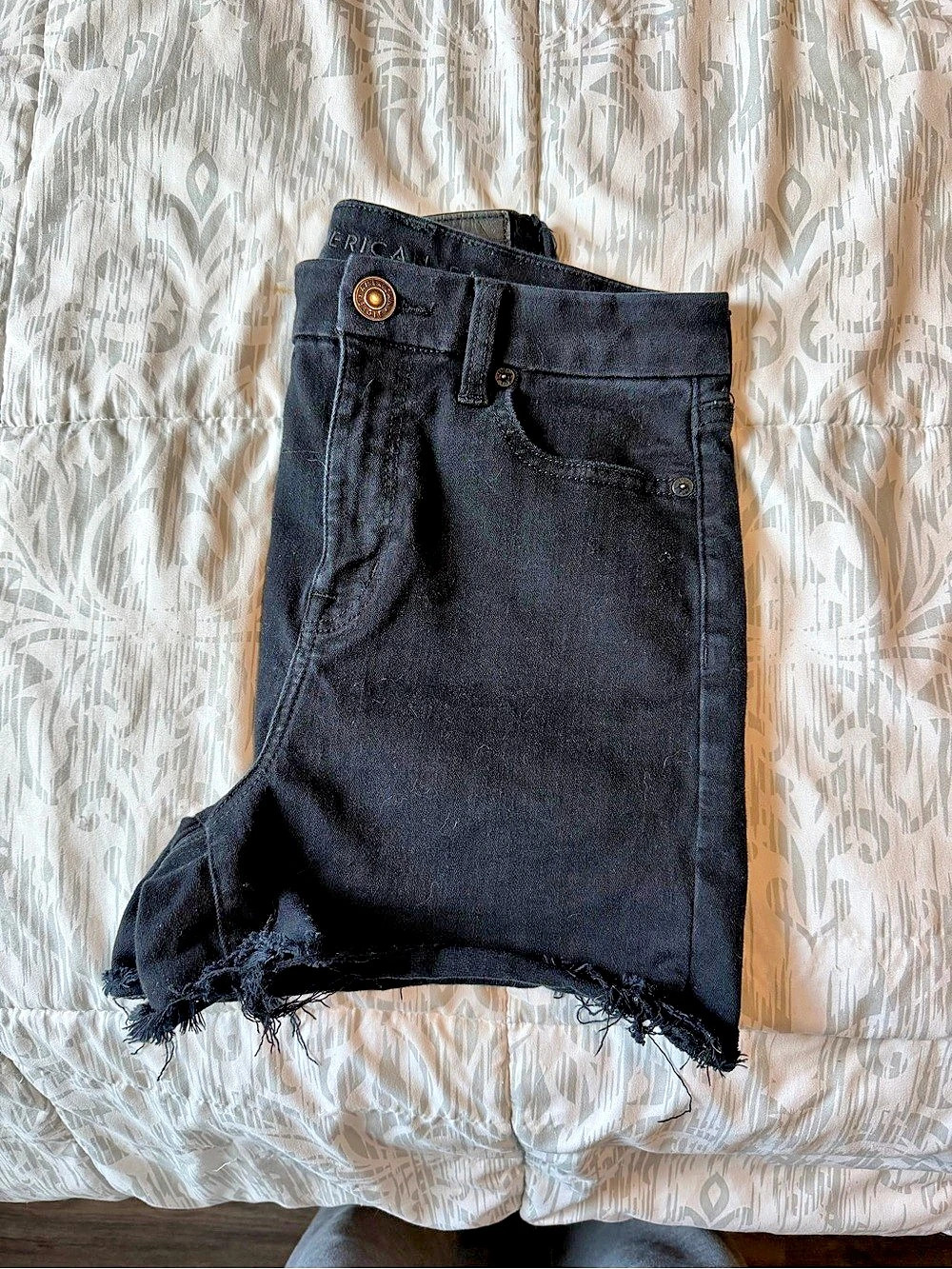 American Eagle Black Jean Shorts